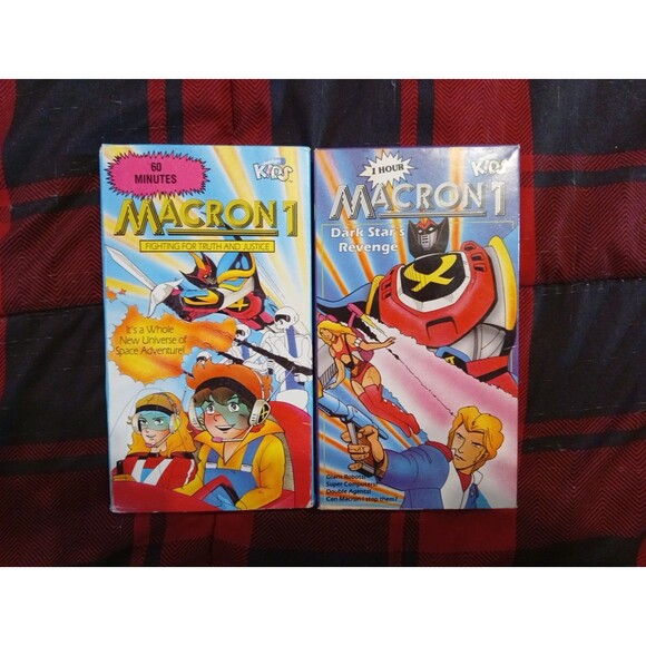 Other - Macron 1 Fighting For Truth And Justice & Dark Star's Revenge VHS Lot of 2 Anime
